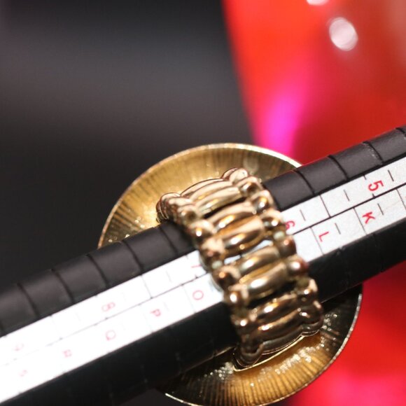 Stretch Boss Ring in Gold Tone - Picture 3 of 4